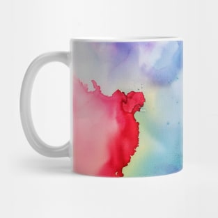 Multicolored Watercolor Splash Abstract Art Mug